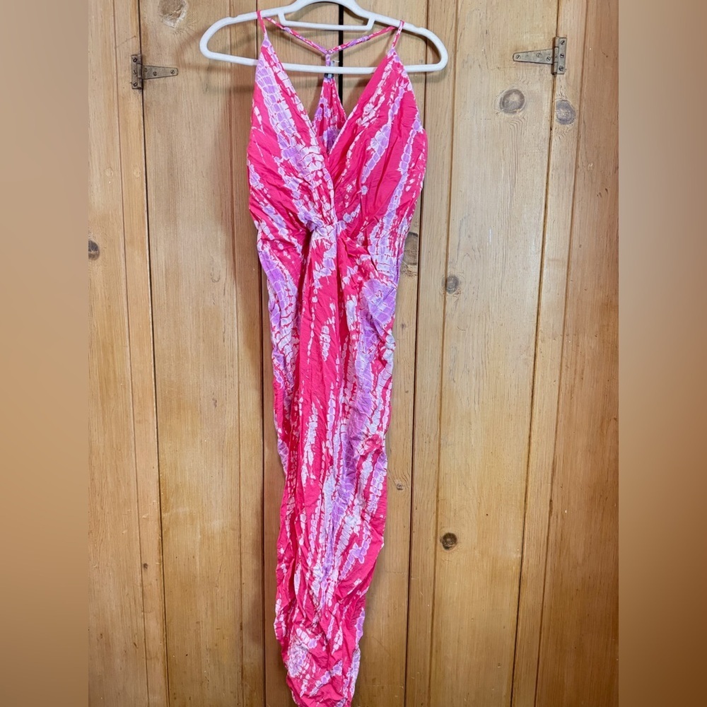 YFB Tie Dye Cross Back Maxi Dress